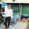 Missionary Zaw Myint Aye with new motorbike